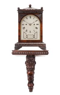 A Regency Rosewood Bracket Clock Height overall 26 1/4 inches. — CIRCA 1810