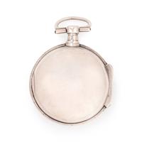 SILVER OPEN FACE POCKET WATCH