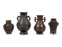 Four Bronze Vases