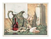 Plucked Chicken Press Portfolio (a group of 8 lithographs by various Chicago artists, with portfolio case)