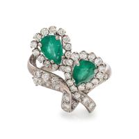 EMERALD AND DIAMOND RING