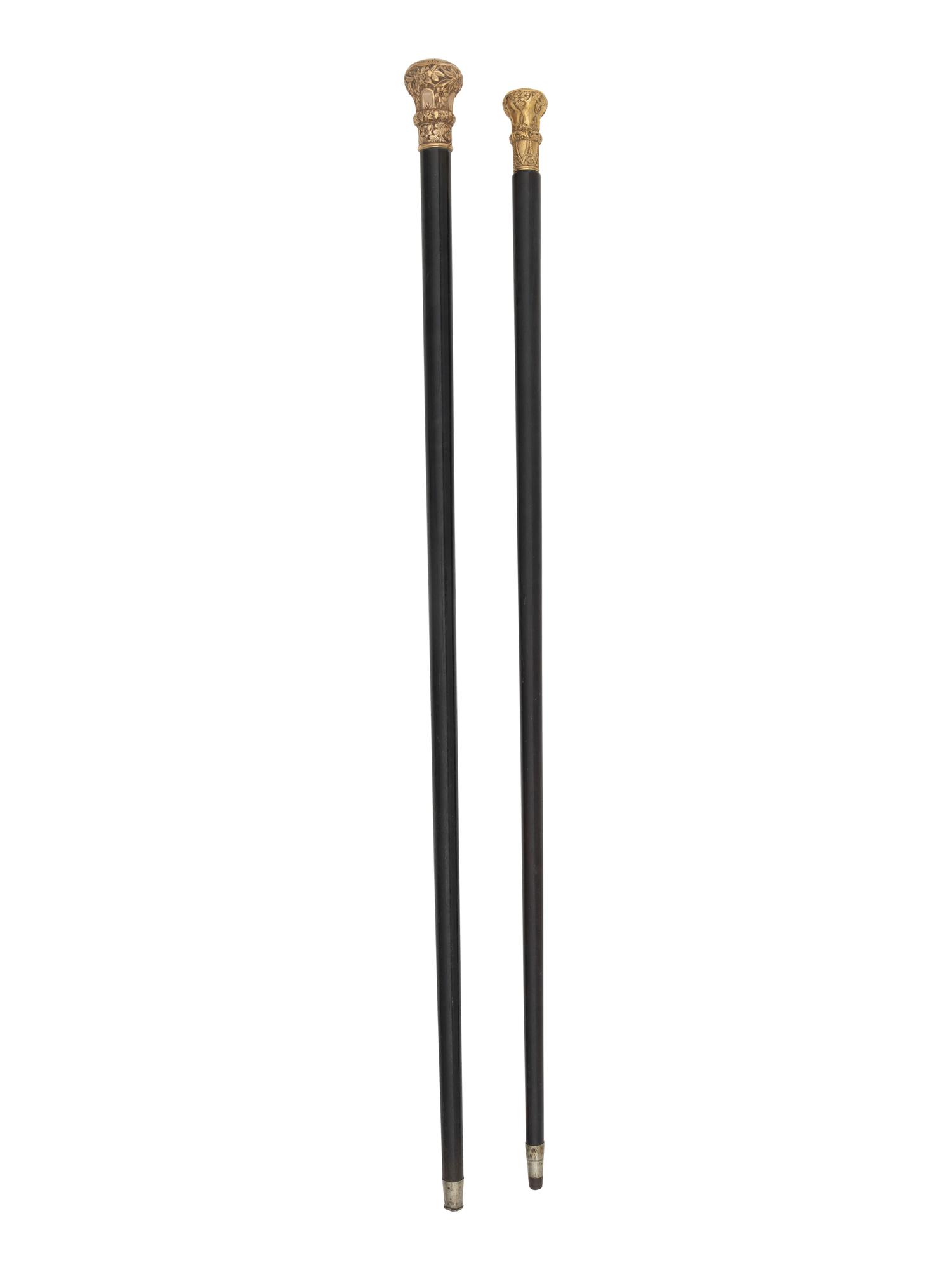 Two Presentation Walking Sticks