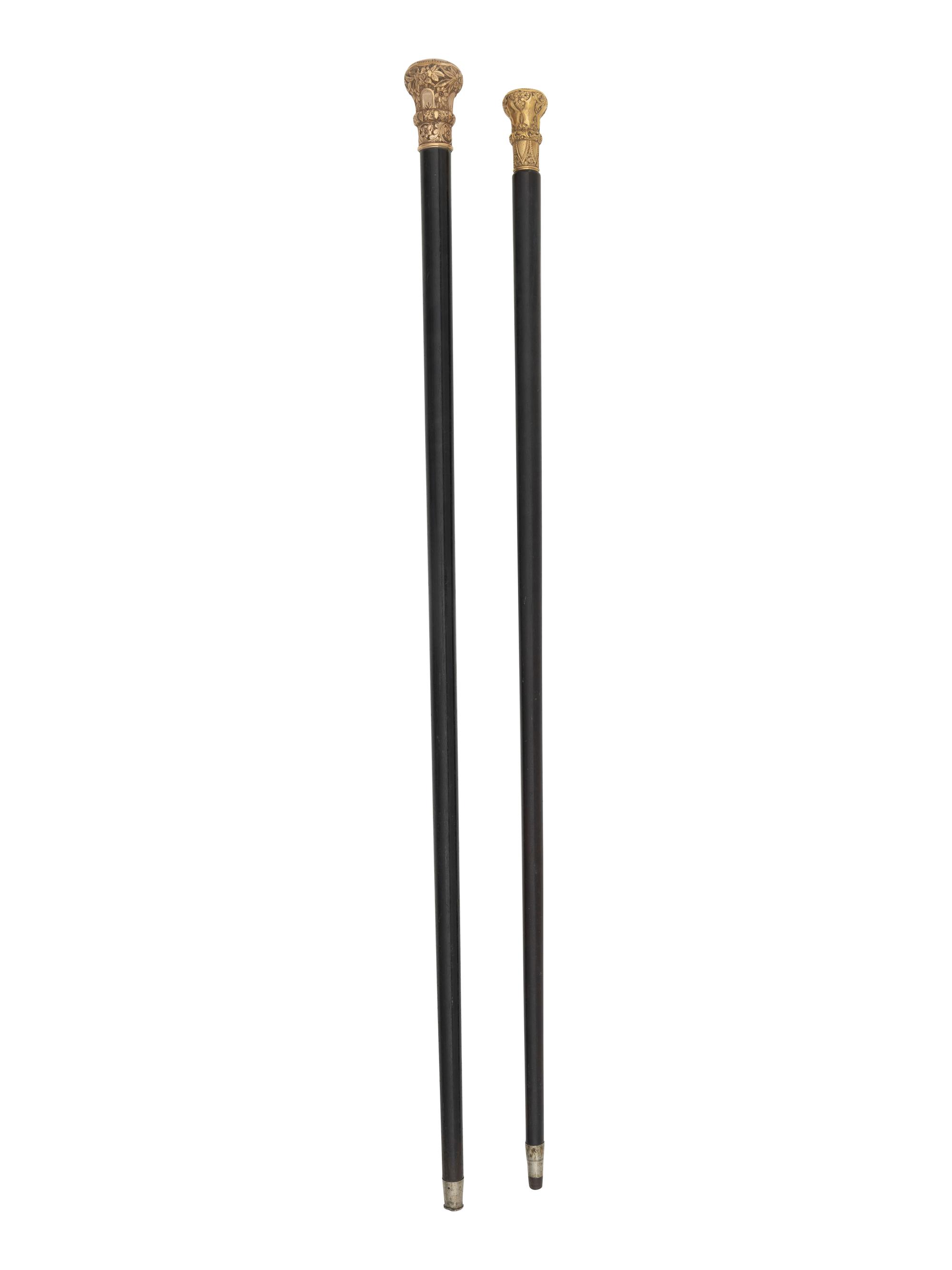 Two Presentation Walking Sticks