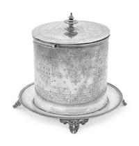 A Victorian Silver Tea Caddy