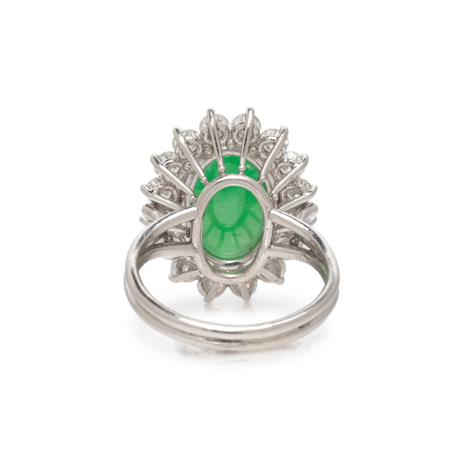 JADE AND DIAMOND RING