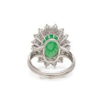 JADE AND DIAMOND RING