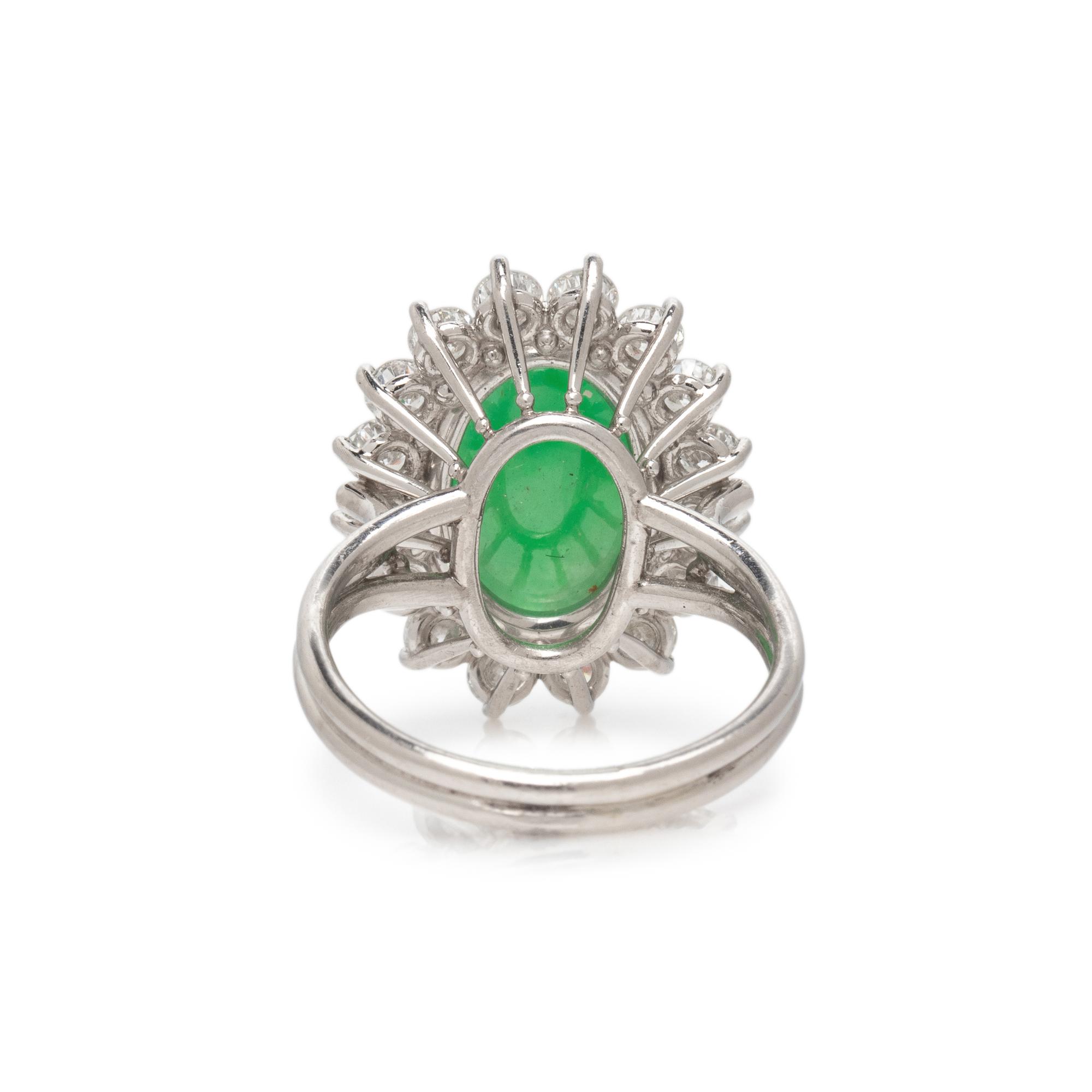 JADE AND DIAMOND RING