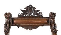 A Venetian Carved Walnut Armchair