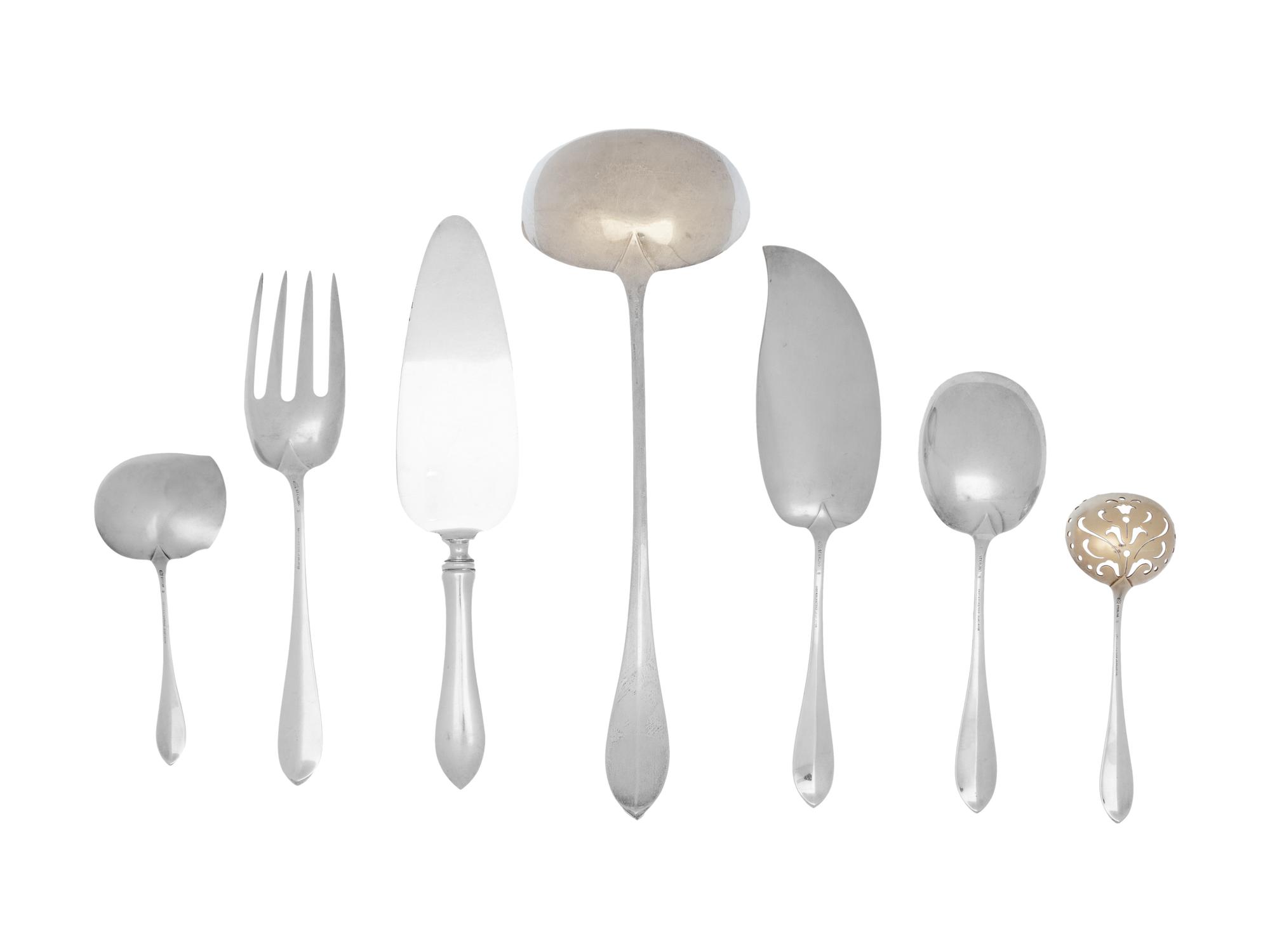 An American Silver Flatware Service