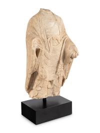 A Chinese Marble Bust of Buddha