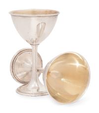 A Set of Twelve American Silver Goblets