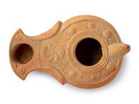 Five Roman and Holy Land Terracotta Oil Lamps