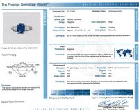 A 3.65 Carat Cushion Cut Kashmir Sapphire,