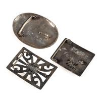Navajo Silver Belt Buckles