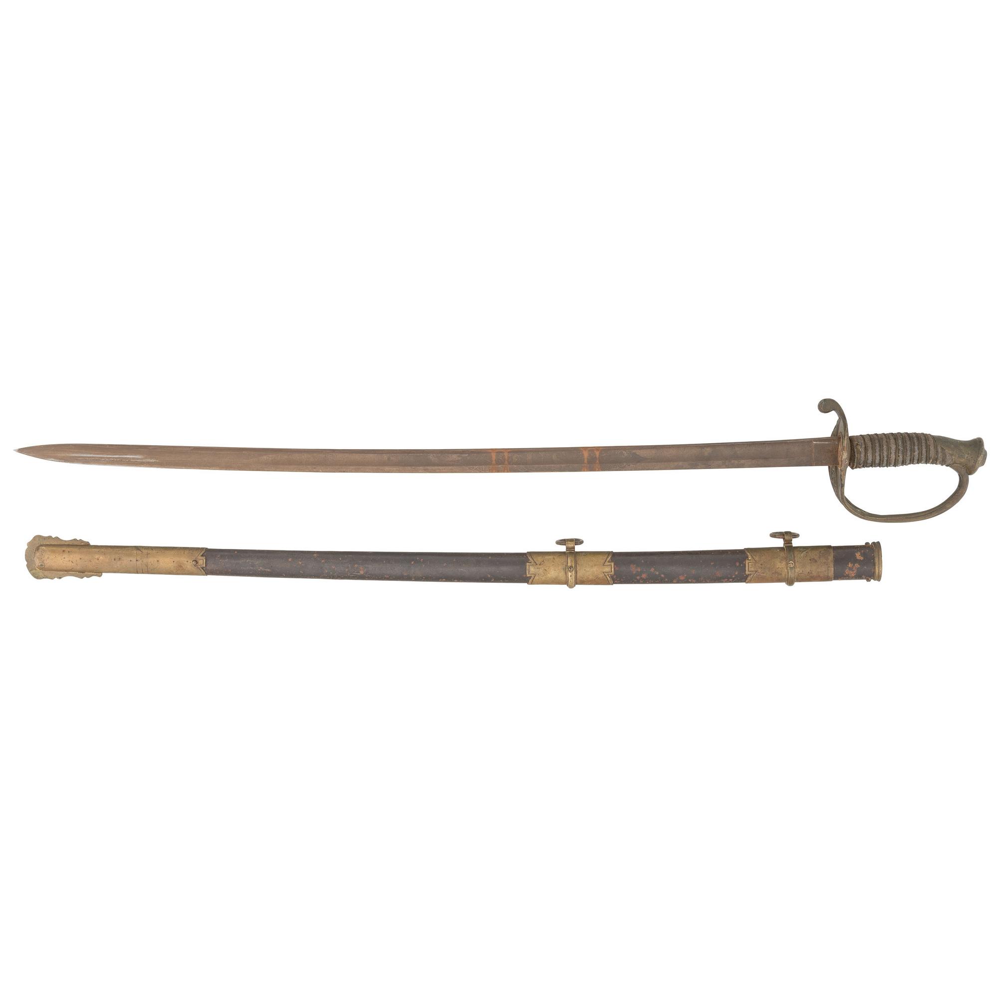 Attic Condition US Model 1850 Staff & Field Officer's Sword by Clauberg