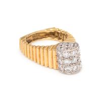 BICOLOR GOLD AND DIAMOND RING