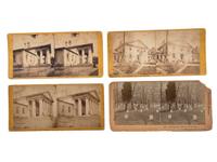 [CIVIL WAR]. A group of 38 stereoviews, highlighted by images of the Grand Review at Washington, DC, the National Cemetery and other locations in Arlington, VA, and later aviation views.