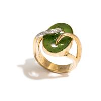 JADE AND DIAMOND RING