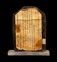 A Limoges Champlevé and Gilt-Copper Fragment of a Rectangular Plaque