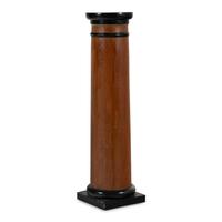 A Biedermeier Parcel-Ebonized Pine Pedestal