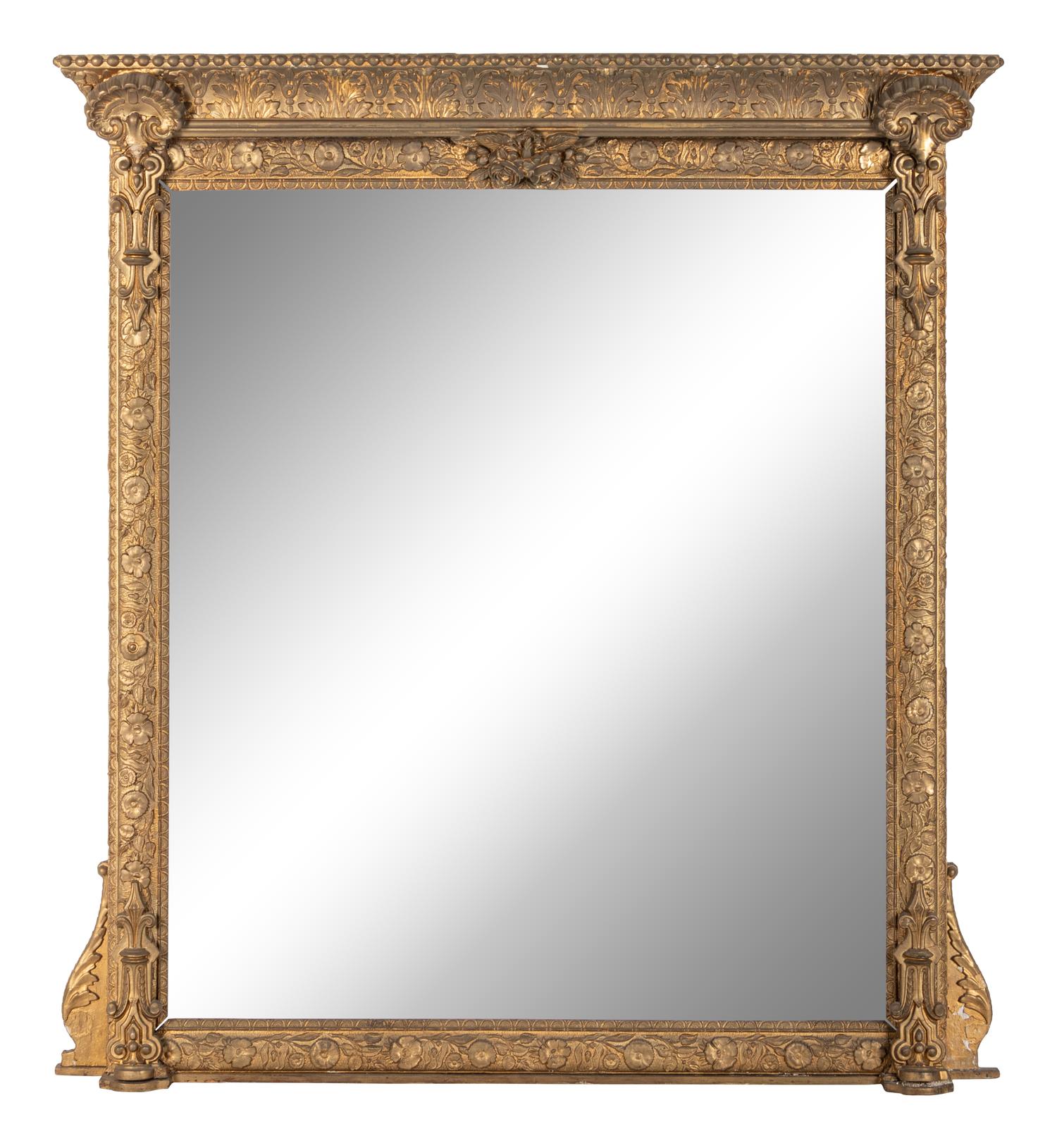 A Victorian Giltwood Overmantel Mirror