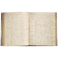 [Star-Spangled Banner] Eyewitness Account of the Shelling of Fort McHenry in the War of 1812, in a Manuscript Logbook from the HMS Trave , Present at the Battles of Baltimore and New Orleans, 1814-16