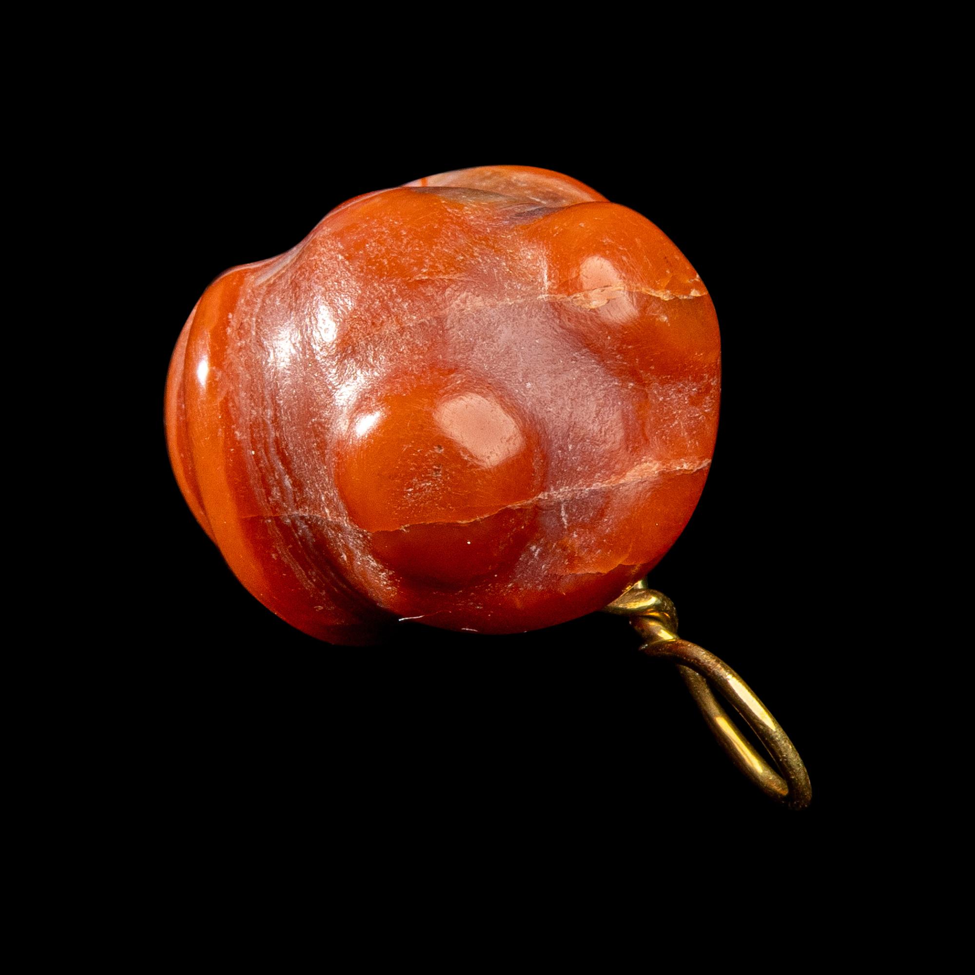 A Costa Rican Carnelian Zoomorphic Pendant