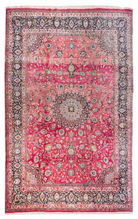 A Nain Wool Rug 11 feet 10 inches x 8 feet 4 1/2 inches.