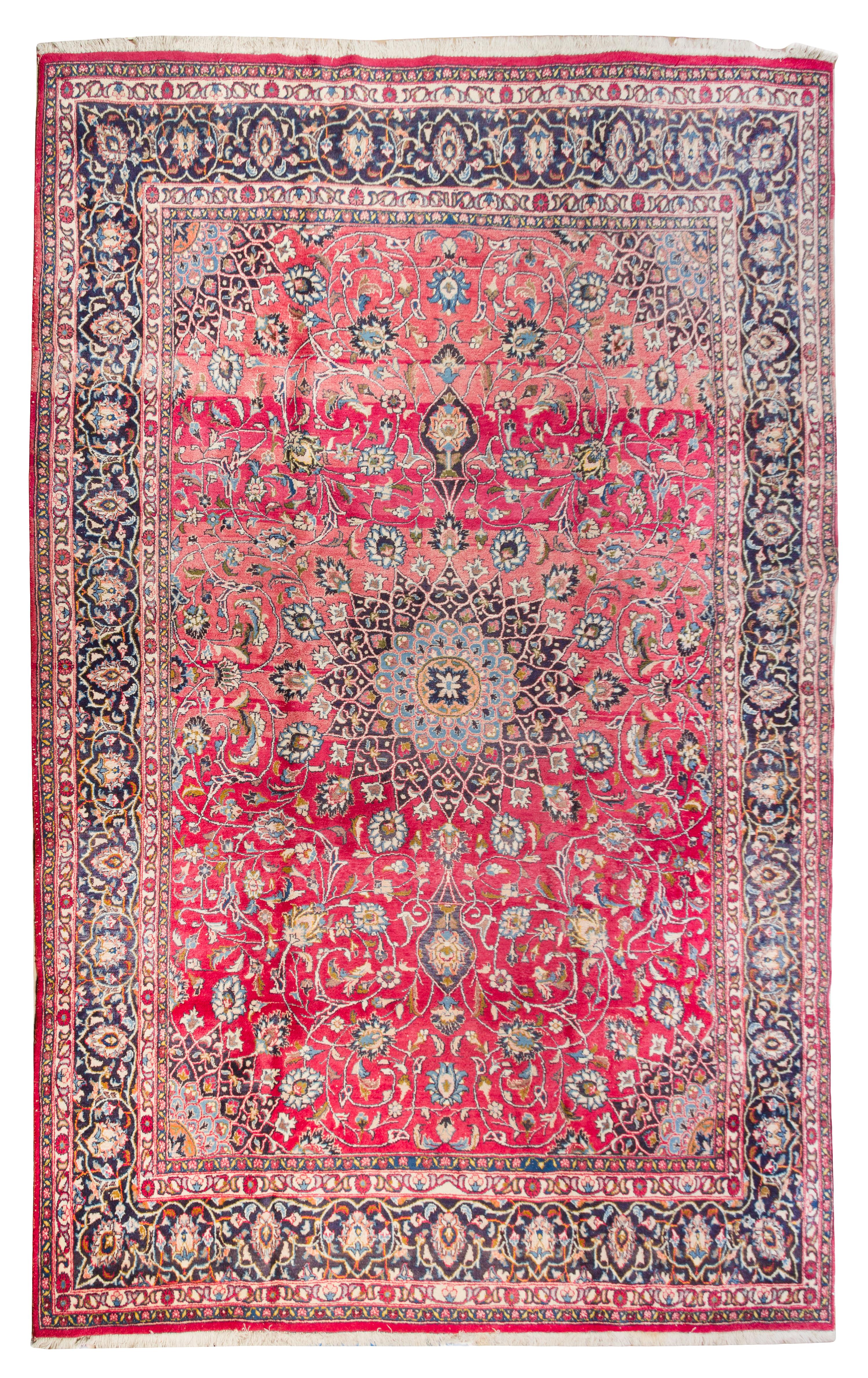 A Nain Wool Rug 11 feet 10 inches x 8 feet 4 1/2 inches.