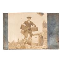 [EARLY PHOTOGRAPHY - TRAVEL & LEISURE]. A collection of 100+ photographs mostly featuring natural scenery and hobbyists enjoying their crafts, including:
