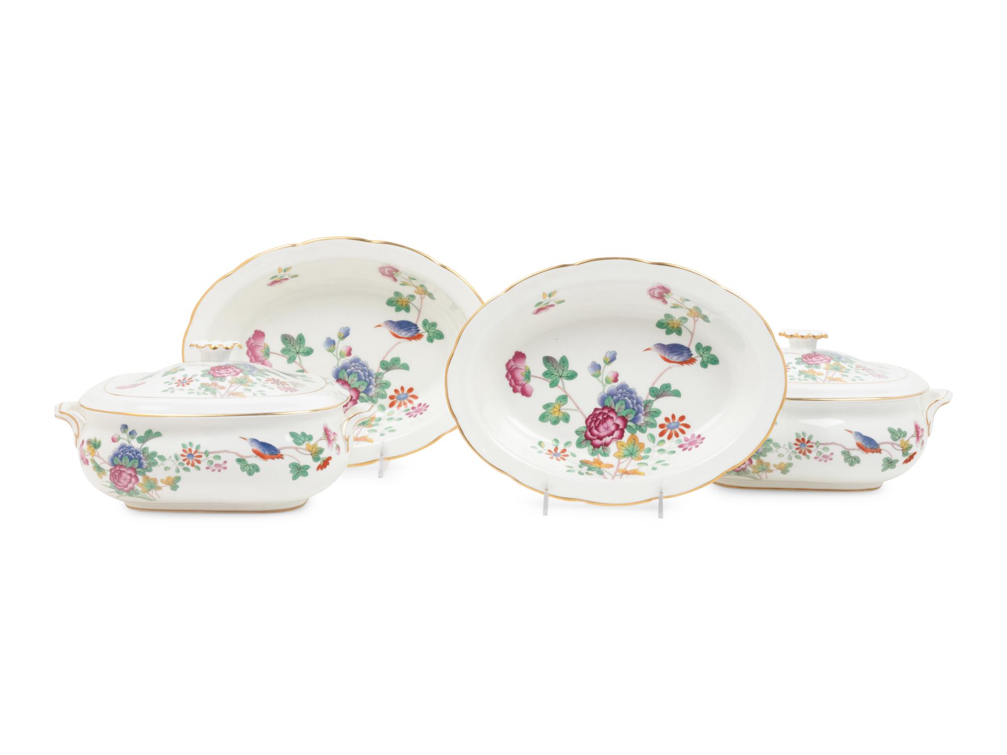 Four Wedgwood Cuckoo Porcelain Vegetable Dishes