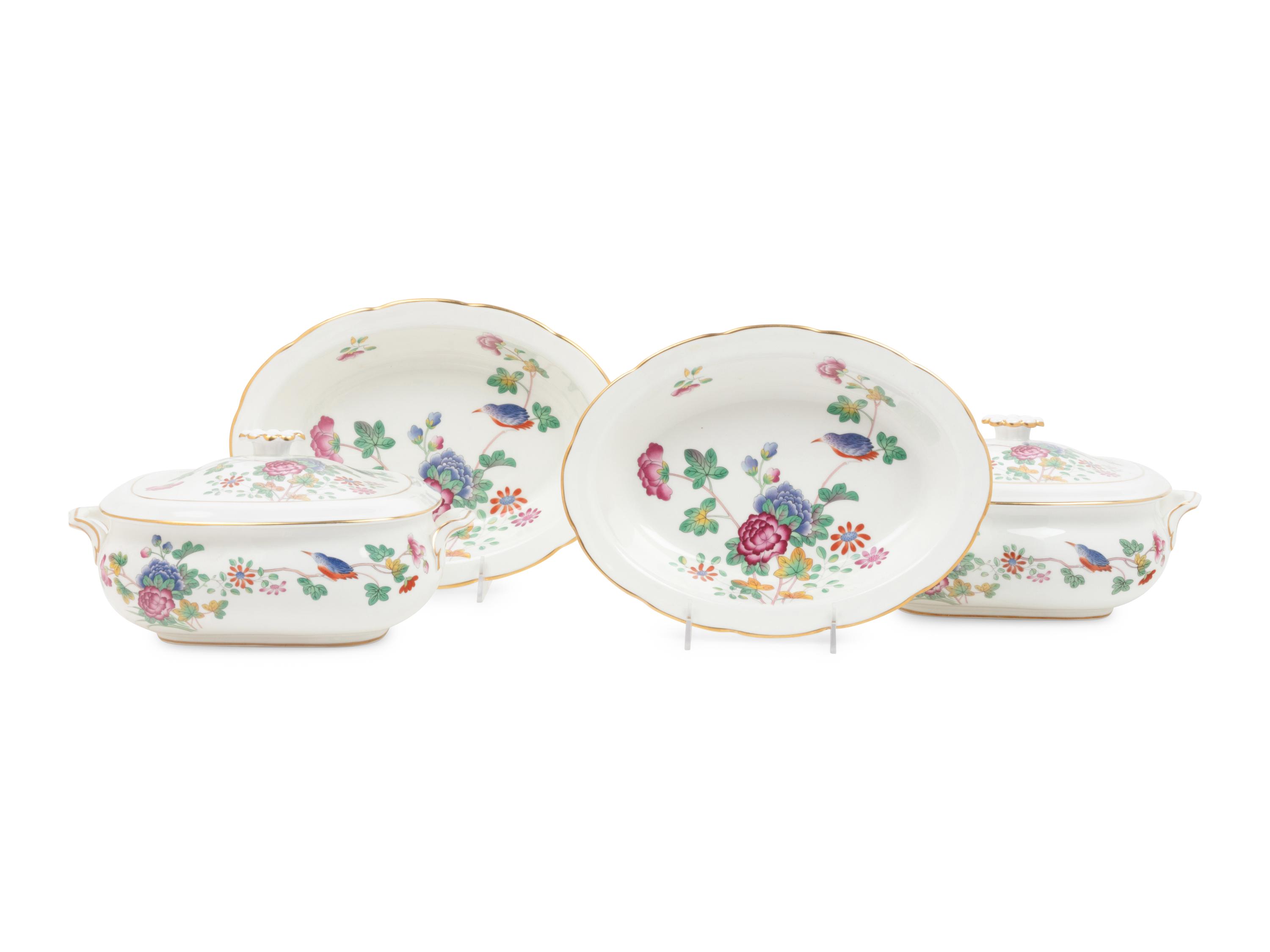 Four Wedgwood Cuckoo Porcelain Vegetable Dishes