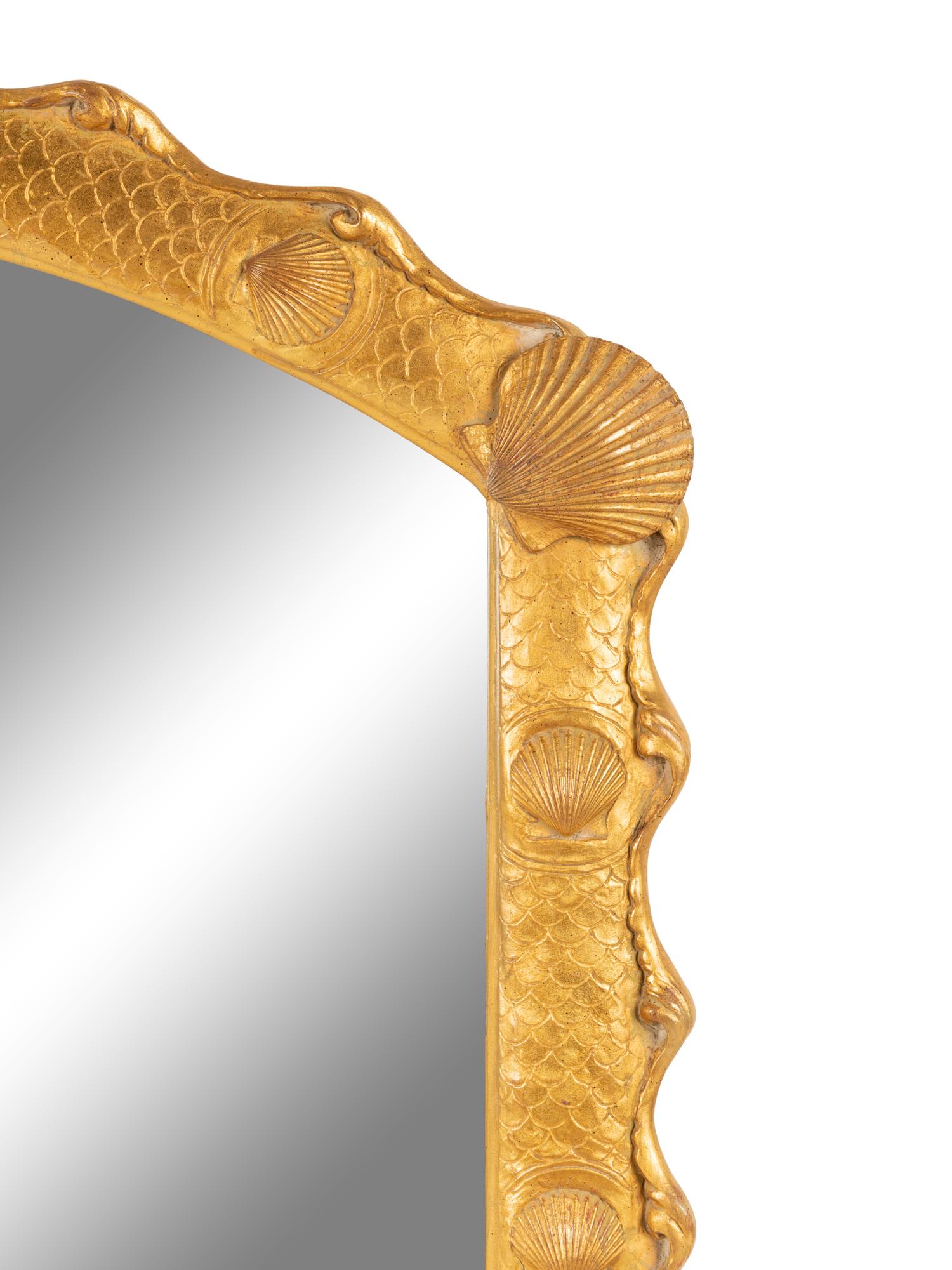 A Carvers' Guild Giltwood Beachcomber Mirror