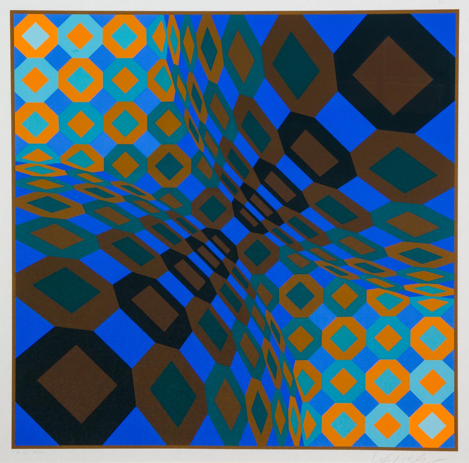 Victor Vasarely, (French/Hungarian, 1906-1997), So-Lo from Bach-Vasarely, 1973