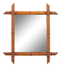 A Faux Bamboo Mirror