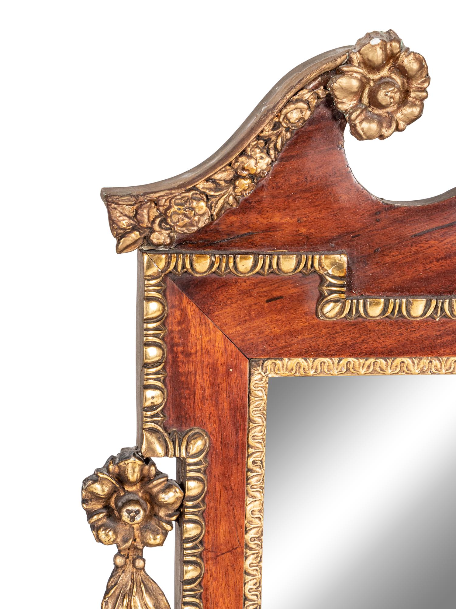 Two Georgian Style Parcel Gilt Mahogany Mirrors