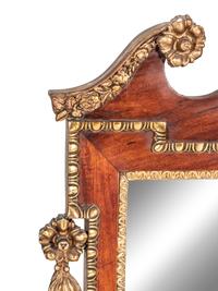 Two Georgian Style Parcel Gilt Mahogany Mirrors