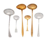 Eight Silver-Plate Flatware Serving Articles