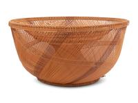 A Large Japanese Ikebana Bamboo Flower Arranging Basket