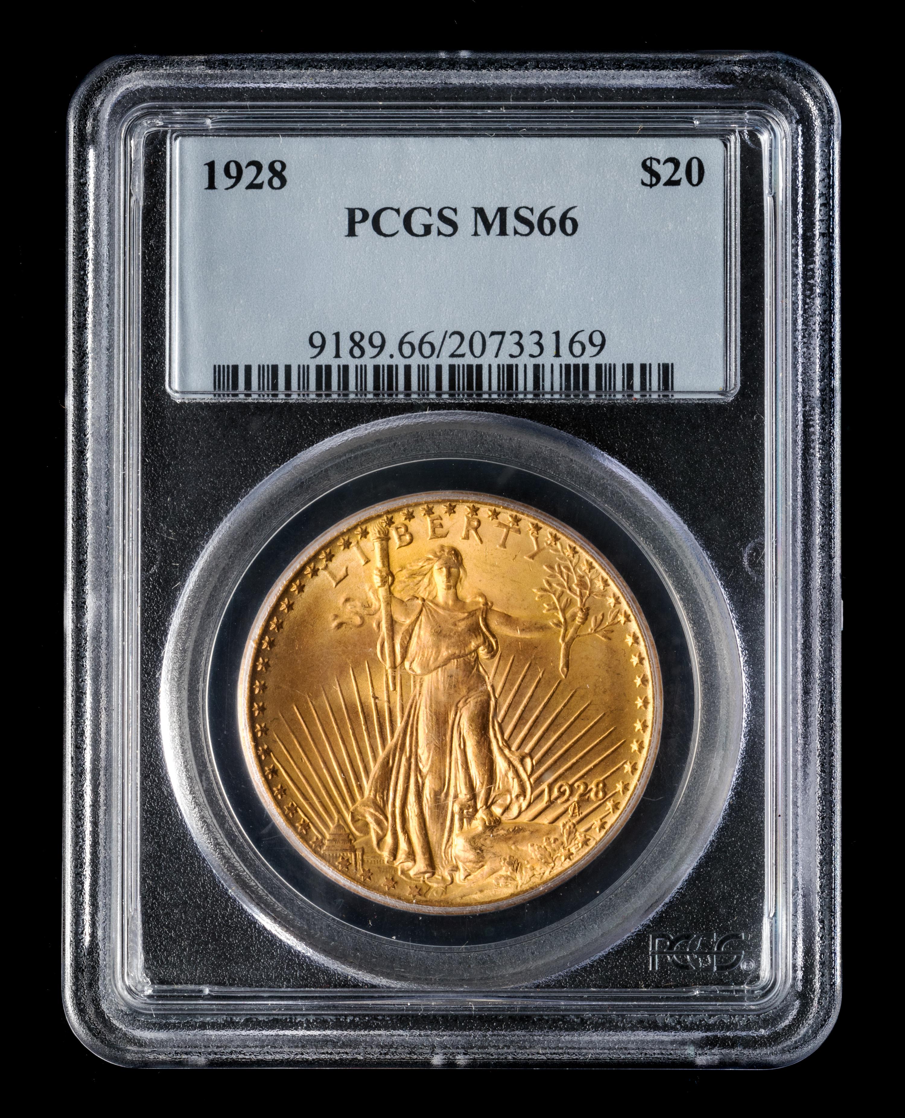 A United States 1928 St. Gaudens $20 Gold Coin