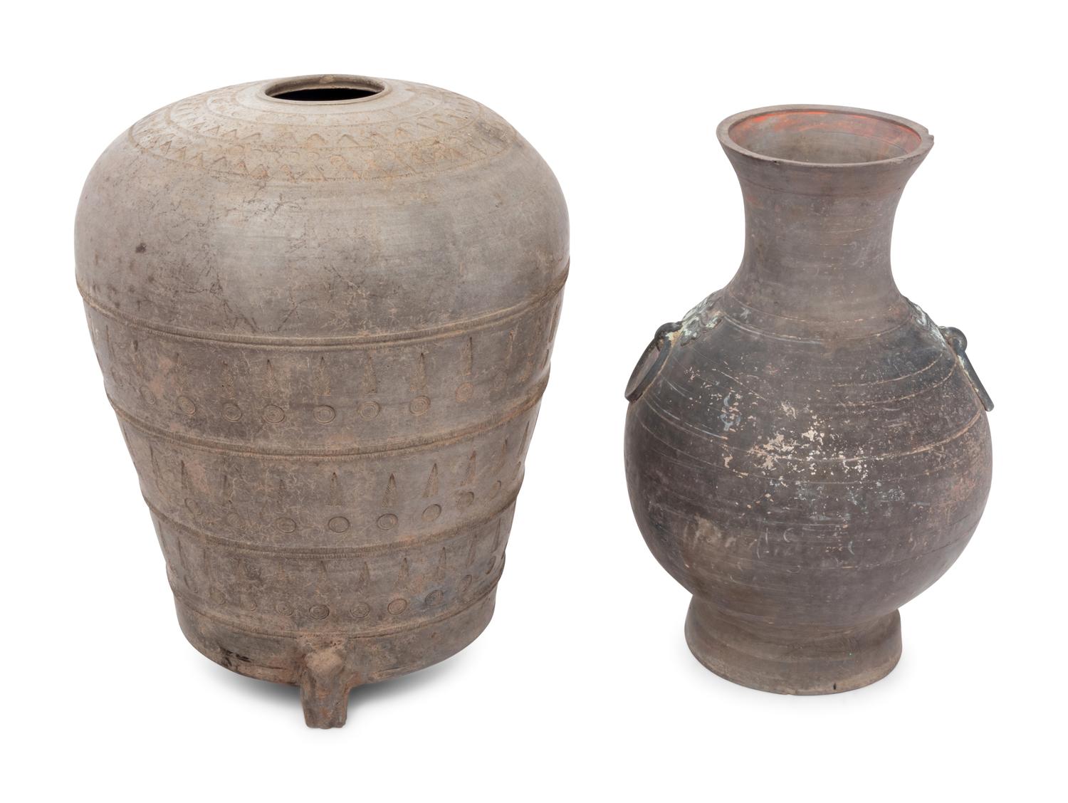 Two Chinese Pottery Vessels