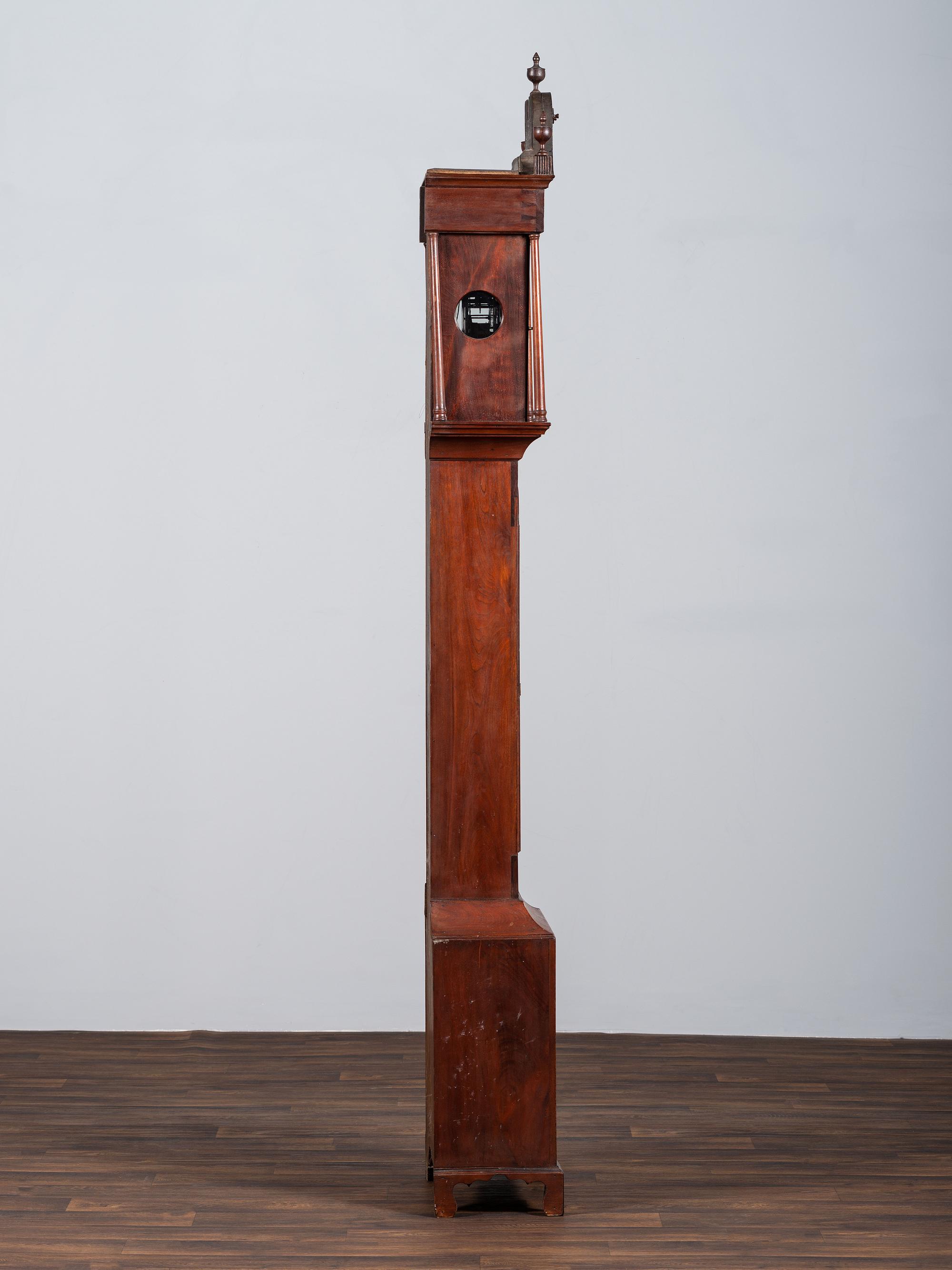 A Rare Chippendale Walnut Tall Case Clock
