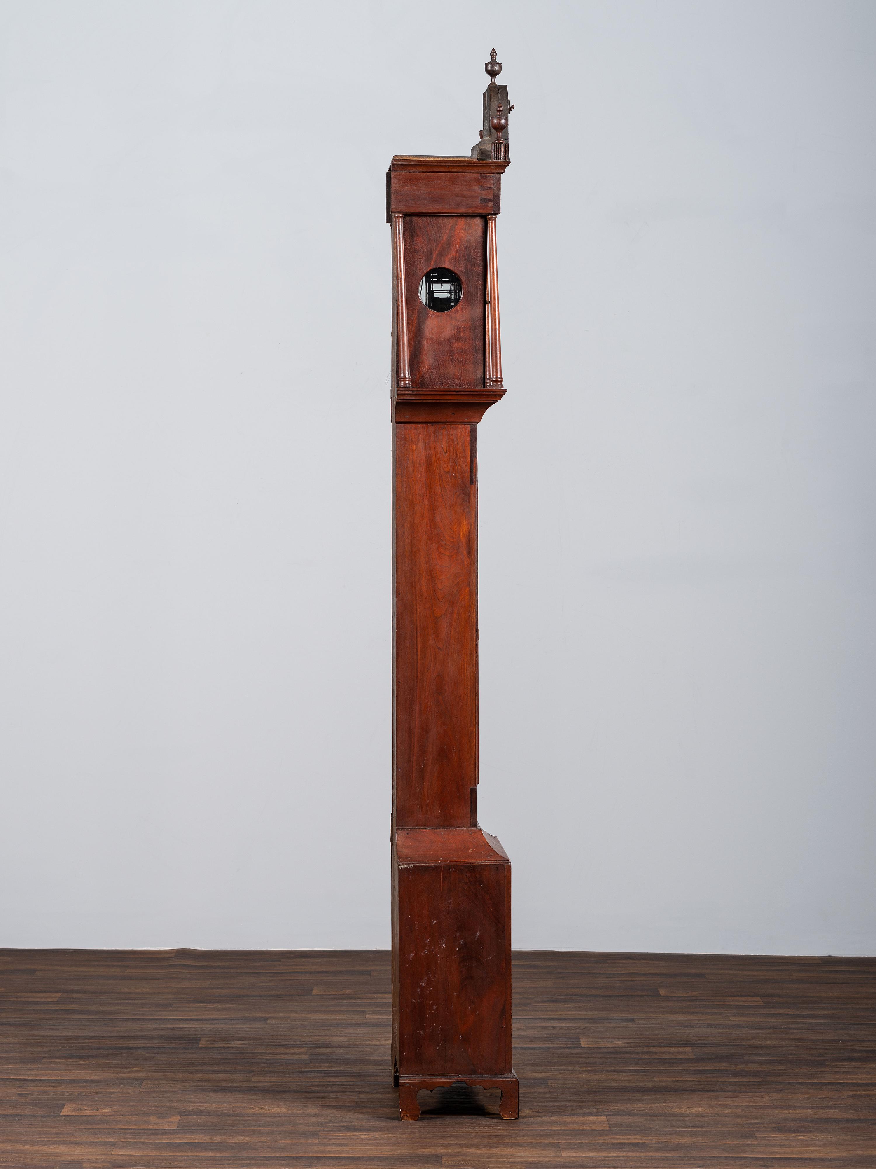 A Rare Chippendale Walnut Tall Case Clock