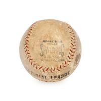 A Babe Ruth Single Signed Autograph Baseball (PSA LETTER)
