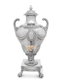 A George III Silver Hot Water Urn