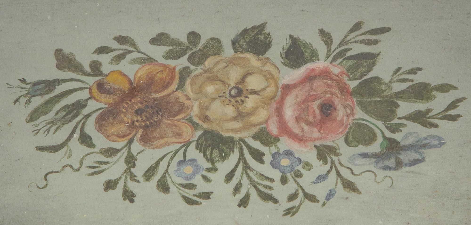 A Louis XV Painted Bracket Clock