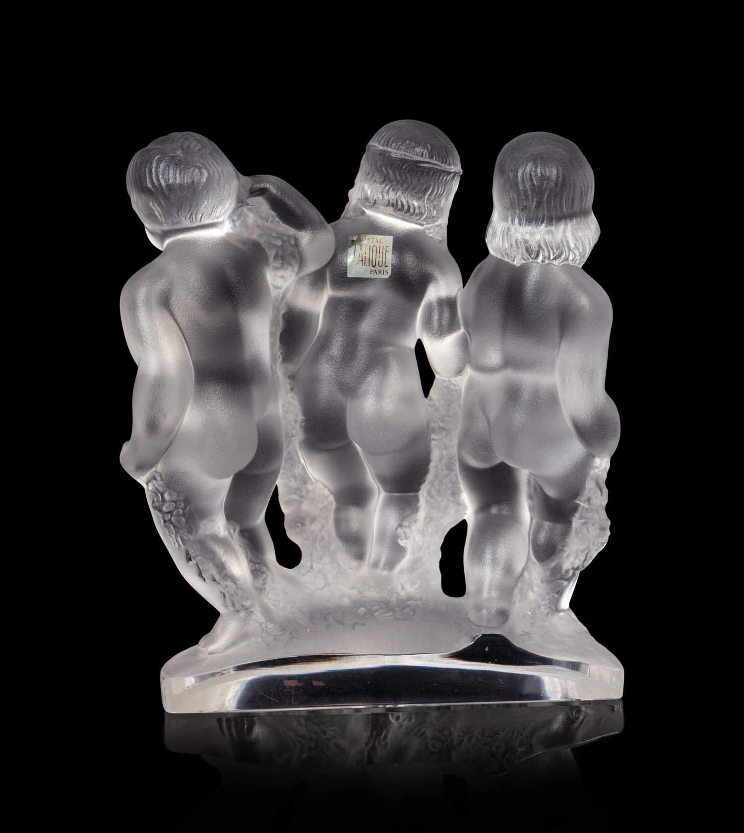 A Lalique Luxembourg Figural Group