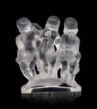 A Lalique Luxembourg Figural Group