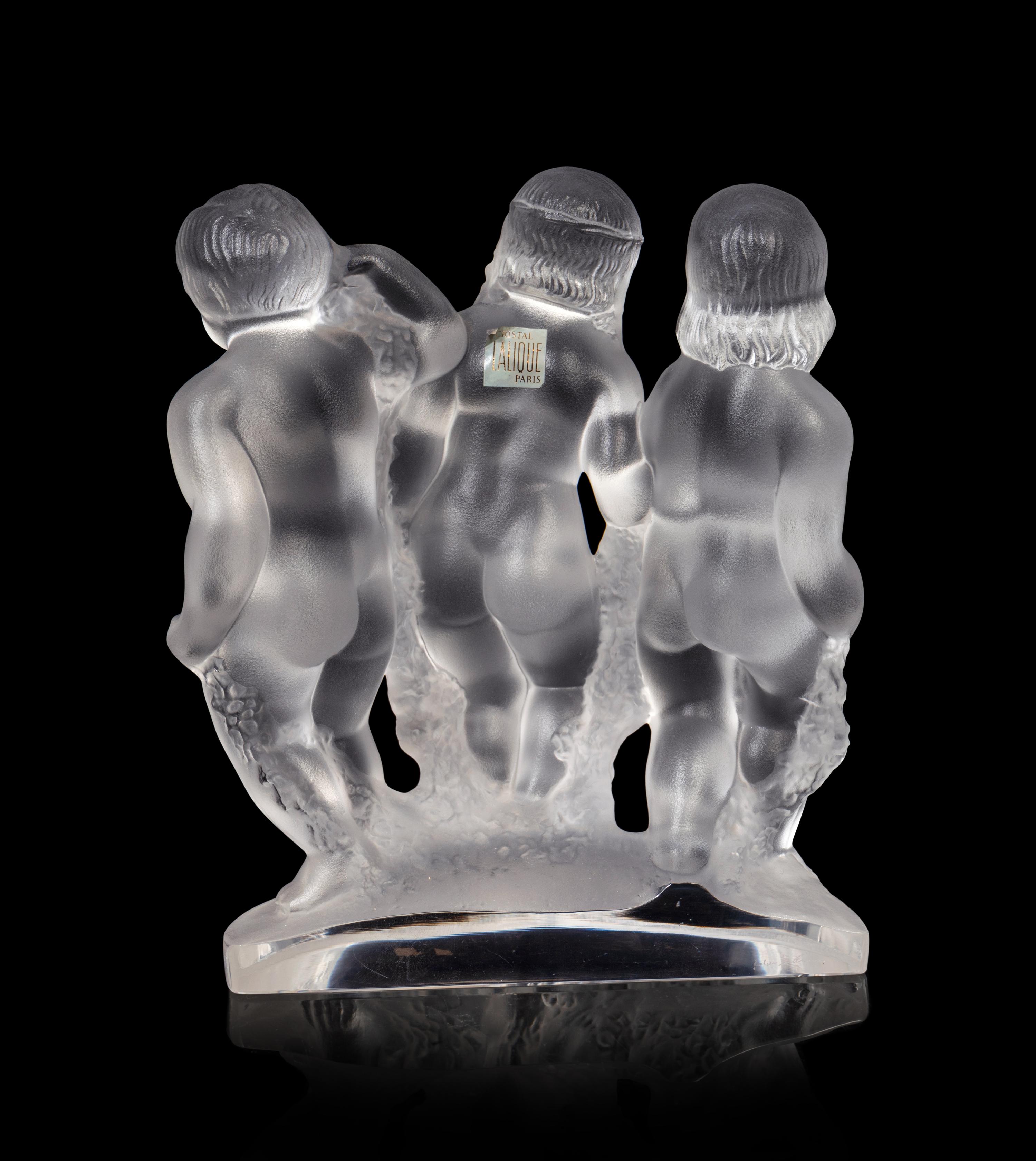 A Lalique Luxembourg Figural Group