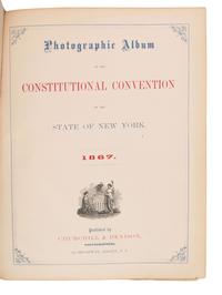 [Americana] Photo Album of the Constitutional Convention of the State of New York in 1867